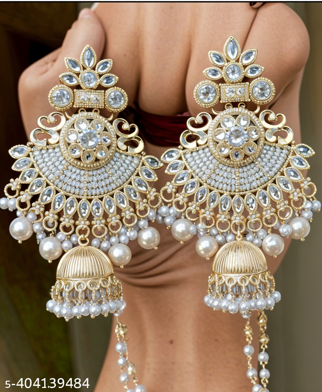 Royal Bridal Kundan & Pearl Jewelry Set Combo